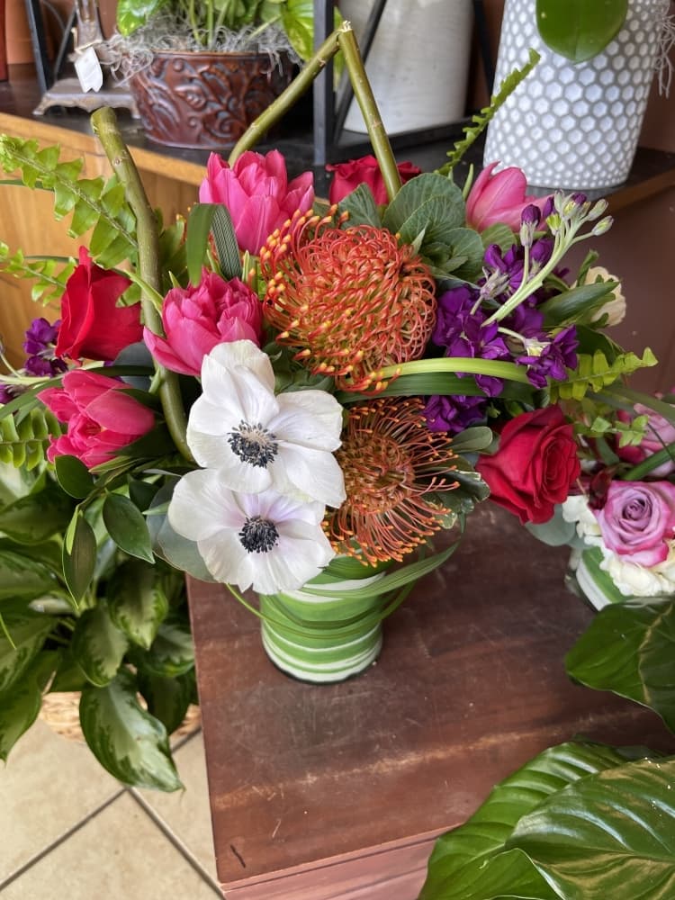 Learning how to design the best floral arrangements was a process of trial and error for Lake Highlands Flowers owner Renarldo Parker. (Cecilia Lenzen/Community Impact)