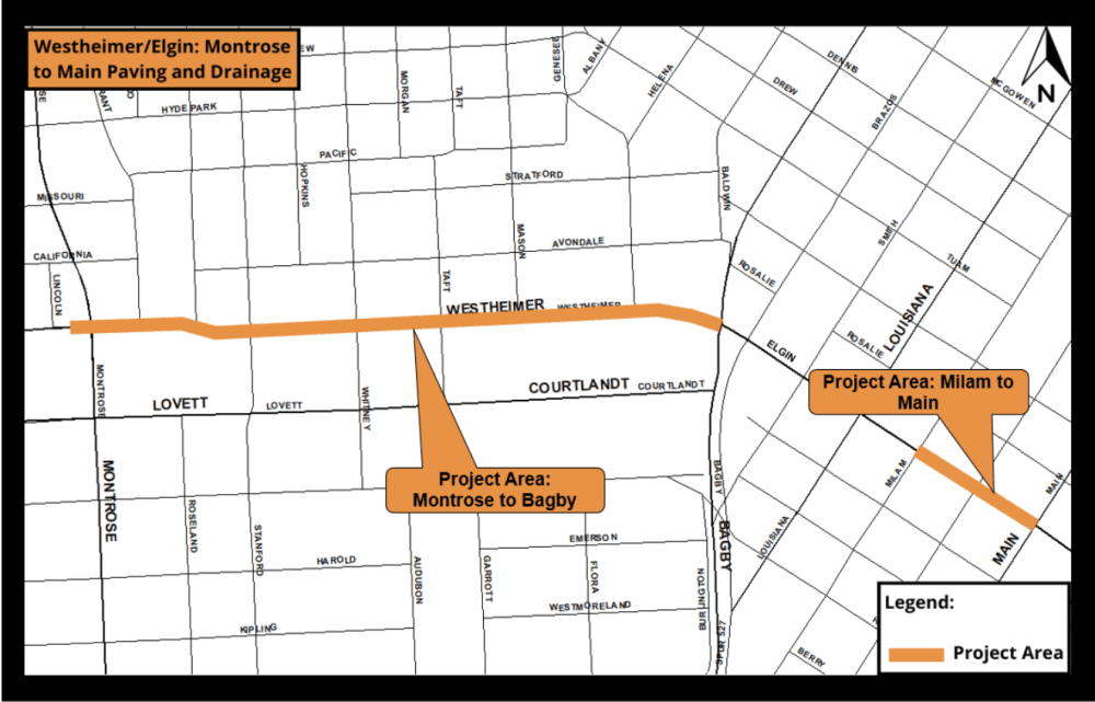 Proposed designs for Westheimer Road, Elgin Street paving released, pending funding