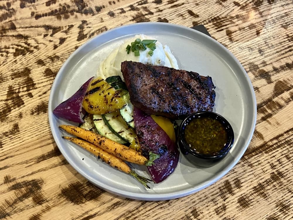 Cowboy ($25) a brazilian cowboy style steak served with a side of chimichurri. (Chloe Young / Community Impact)