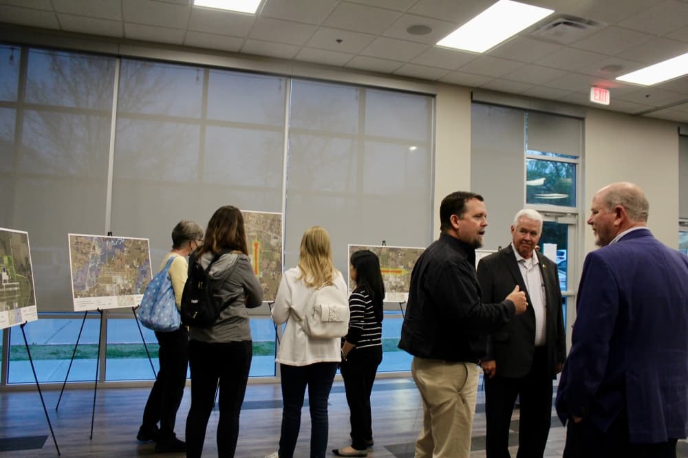 Community members at the meeting