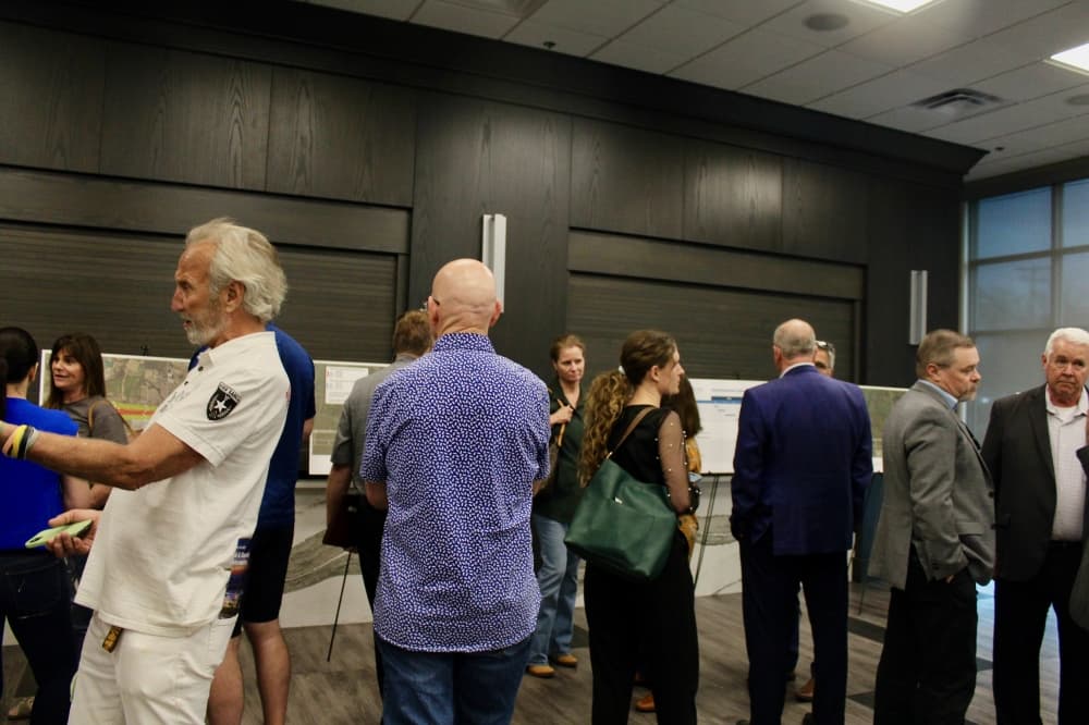 Community members at the meeting