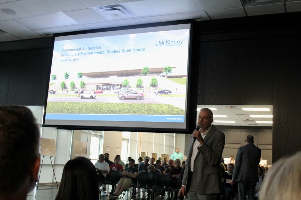Ken Carley presenting at the meeting