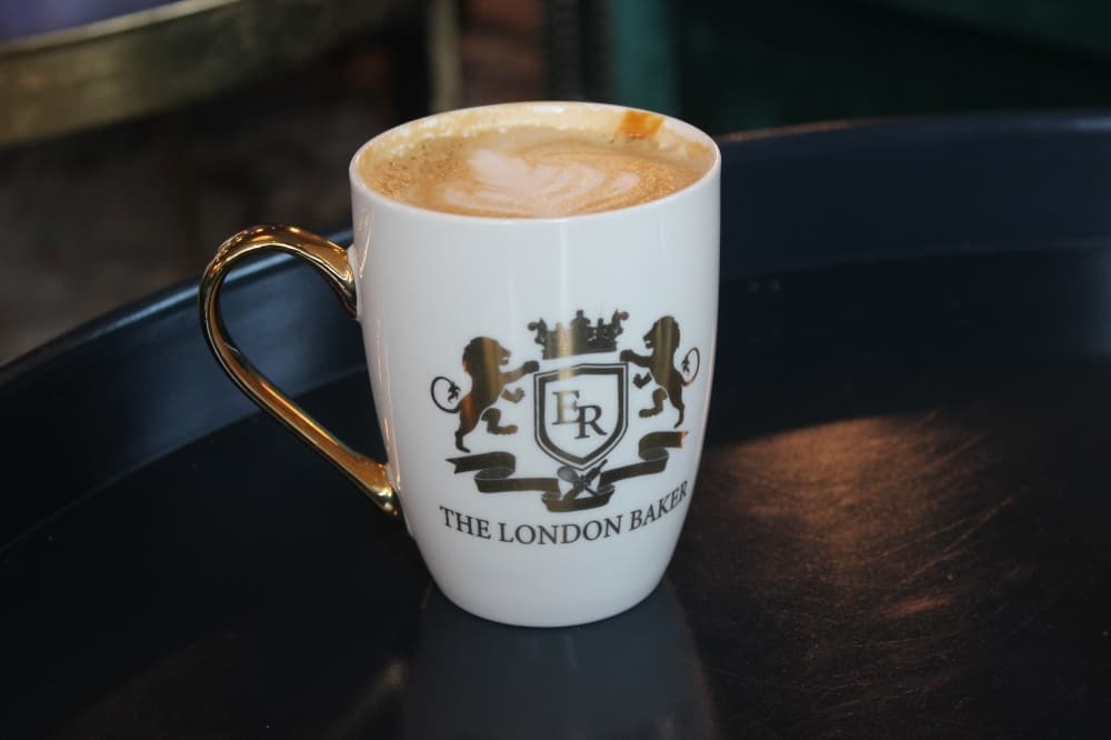The London Baker’s coffees are made with handmade syrup. (Destine Gibson/Community Impact)