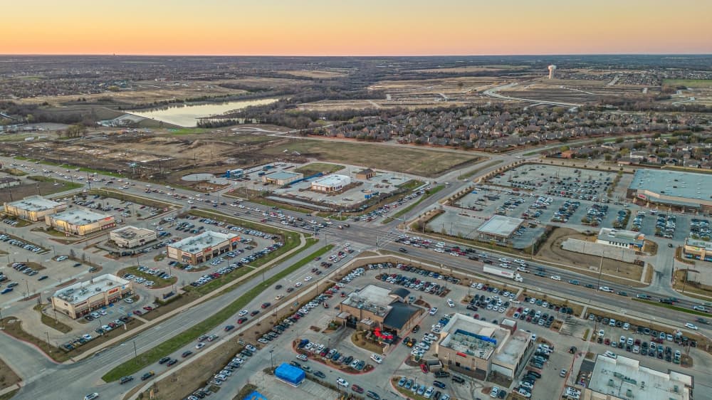 Aerial photo of US 380. (Photo courtesy Xtreme Heights Productions)