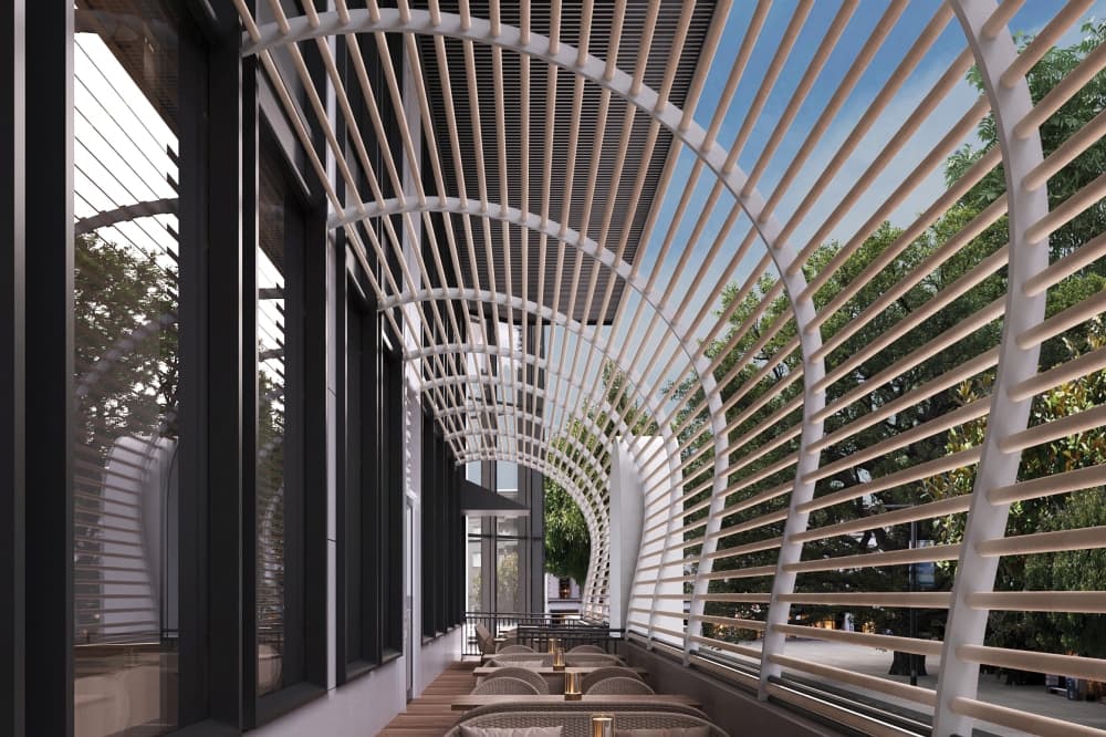 The exterior of a restaurant