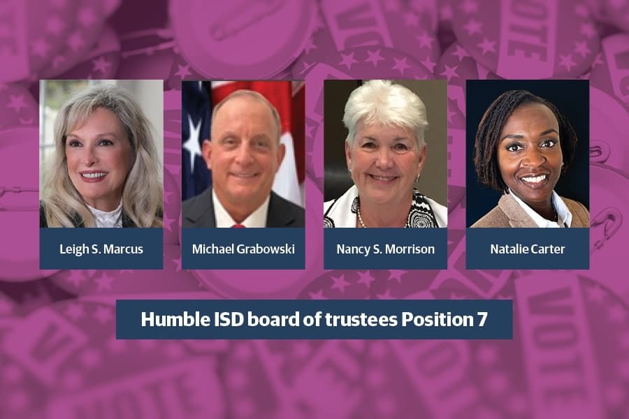 Four candidates are competing for Humble ISD board of trustees Position 7 in the May 6 election. (Ronald Winters/Community Impact)