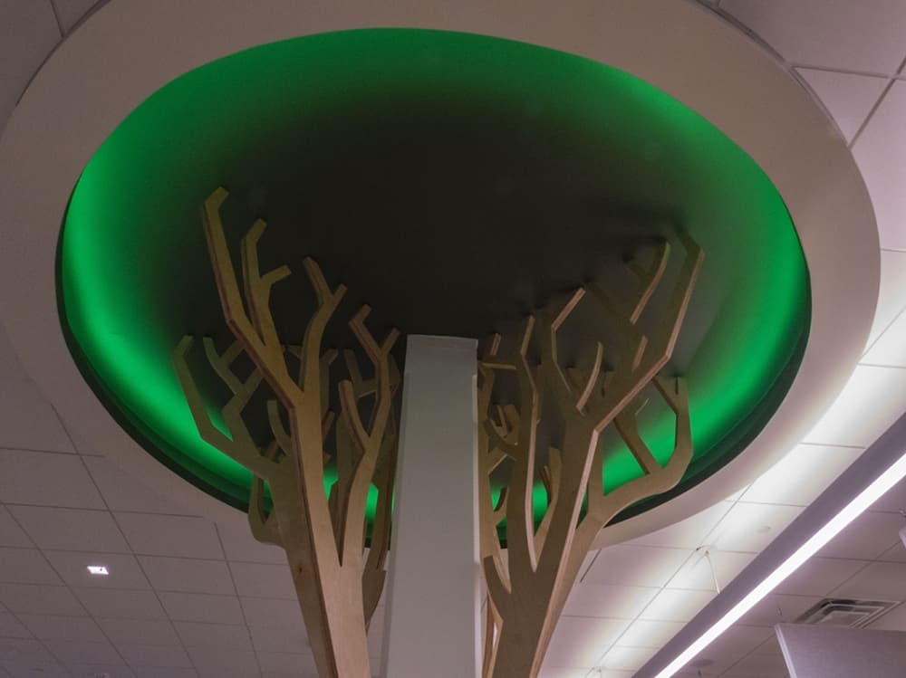 Tree shaped pillar
