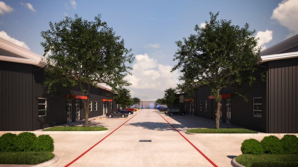 All WorkHub locations offer ample parking, skylights and extra insulation to help save on utility costs, and full turn-key property management services. (Rendering courtesy WorkHub Developments)