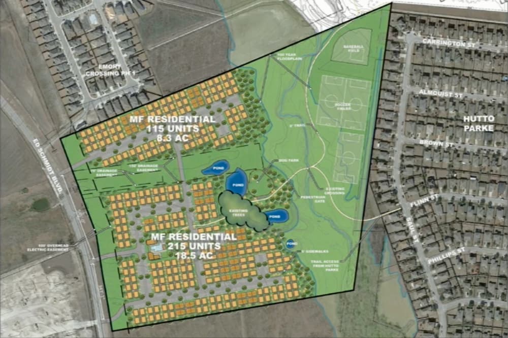 Development to bring 330 for-rent homes on Ed Schmidt Boulevard in Hutto