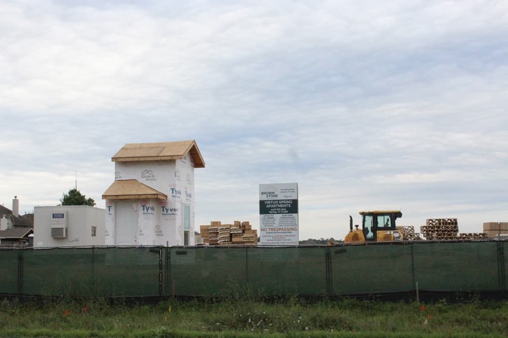13-acre apartment complex under construction on FM 2920 in Spring