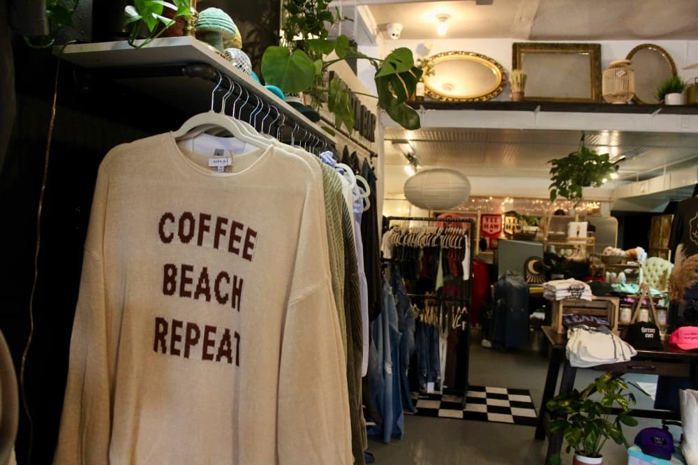 Products and clothes at Grady Ln Boutique