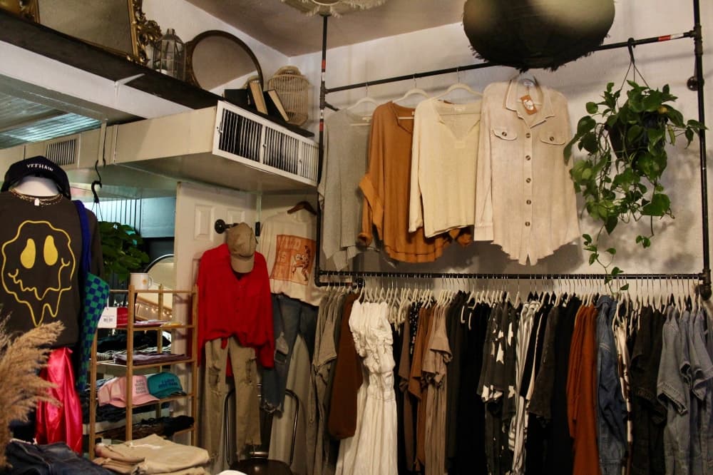 Products and clothes at Grady Ln Boutique