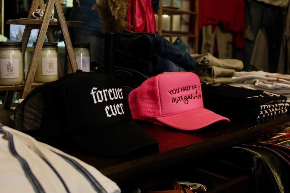 Products and clothes at Grady Ln Boutique