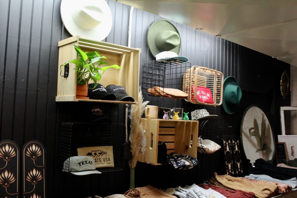 Products and clothes at Grady Ln Boutique