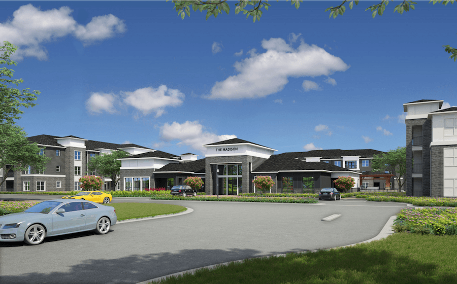Monthly rent at new Cypress apartment complex The Madison starts at $1,465
