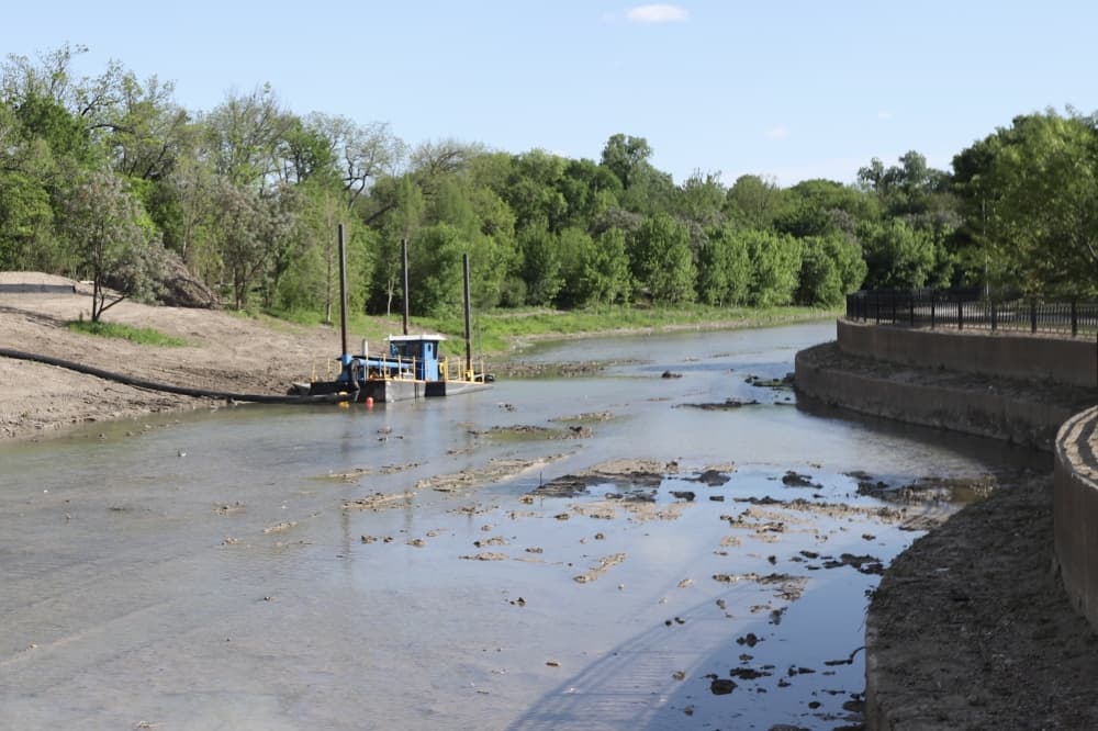 Watercrest Park pond dredging in Lake Highlands to finish in November