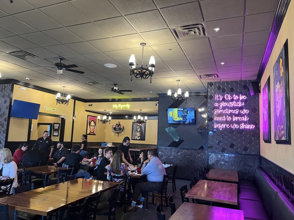 people eating in restaurant 