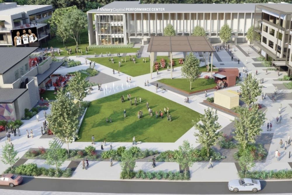 The San Antonio Spurs plans to publicly unveil the first phase of their $500 million The Rock at La Cantera project in northwest San Antonio late this spring or summer, team officials said. (Courtesy San Antonio Spurs)