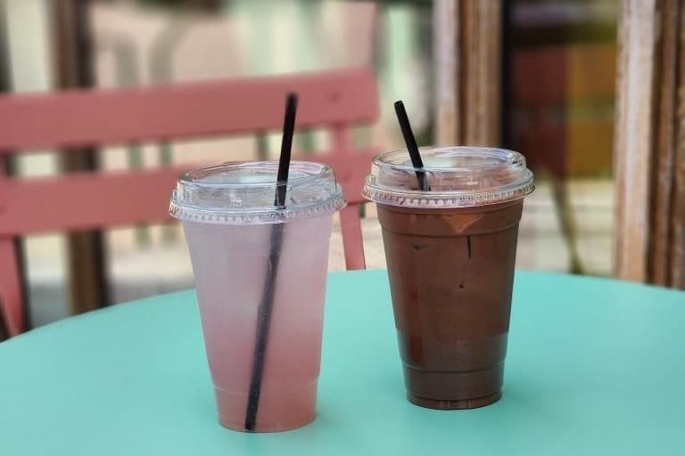 Lavender Haze Lemonade and Midnights Mocha are two drinks being offered as a part of Melange Creperie's special Taylor Swift-themed menu. (