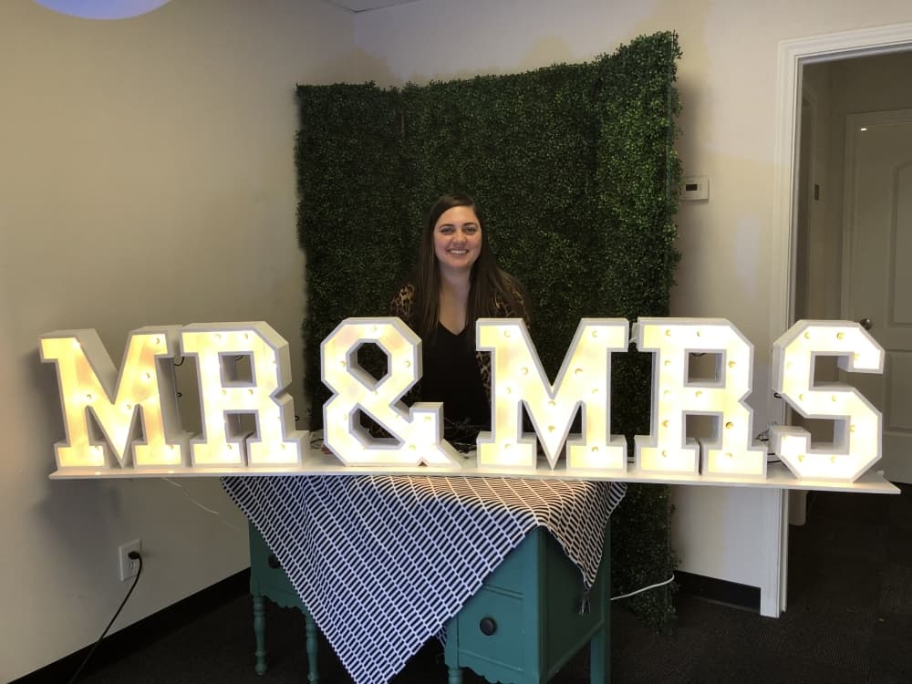 Bubbles and Marquee Events offers decorative letters, numbers