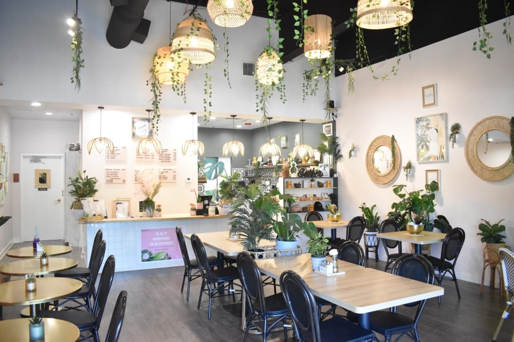 Juicepop & More, which opened just over a year ago, offers juices and serves breakfast, lunch and dinner, with menu items such as acai bowls, toast, sandwiches and spring rolls. (Lizzy Spangler/Community Impact)
