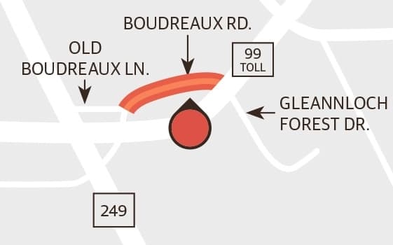 Boudreaux Road widening (Designed by Ronald Winters)
