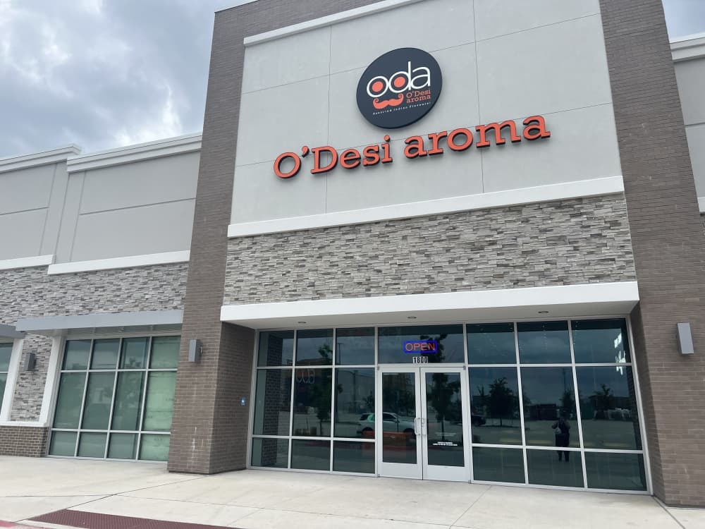 Exterior of O'Desi Aroma in McKinney. 