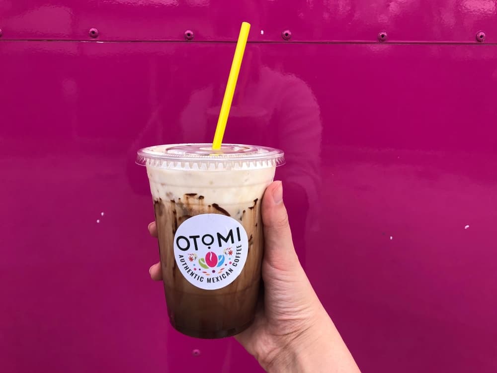 The Doble Mocha is a mix of white and dark chocolate with heavy whipping cream and a dark chocolate drizzle. (Amira Van Leeuwen/Community Impact)