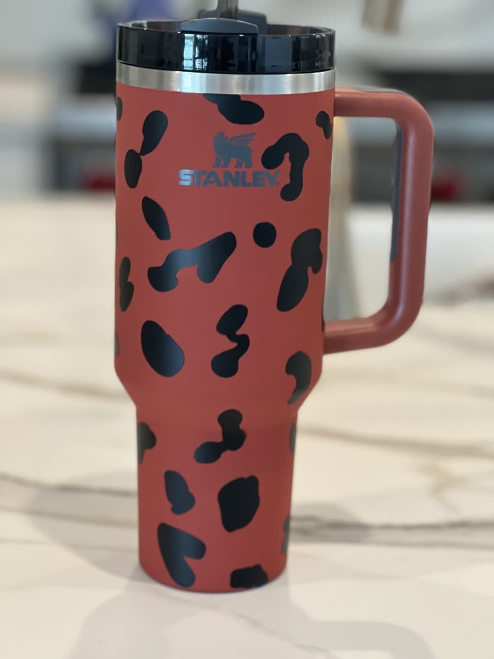 Leopard print tumbler