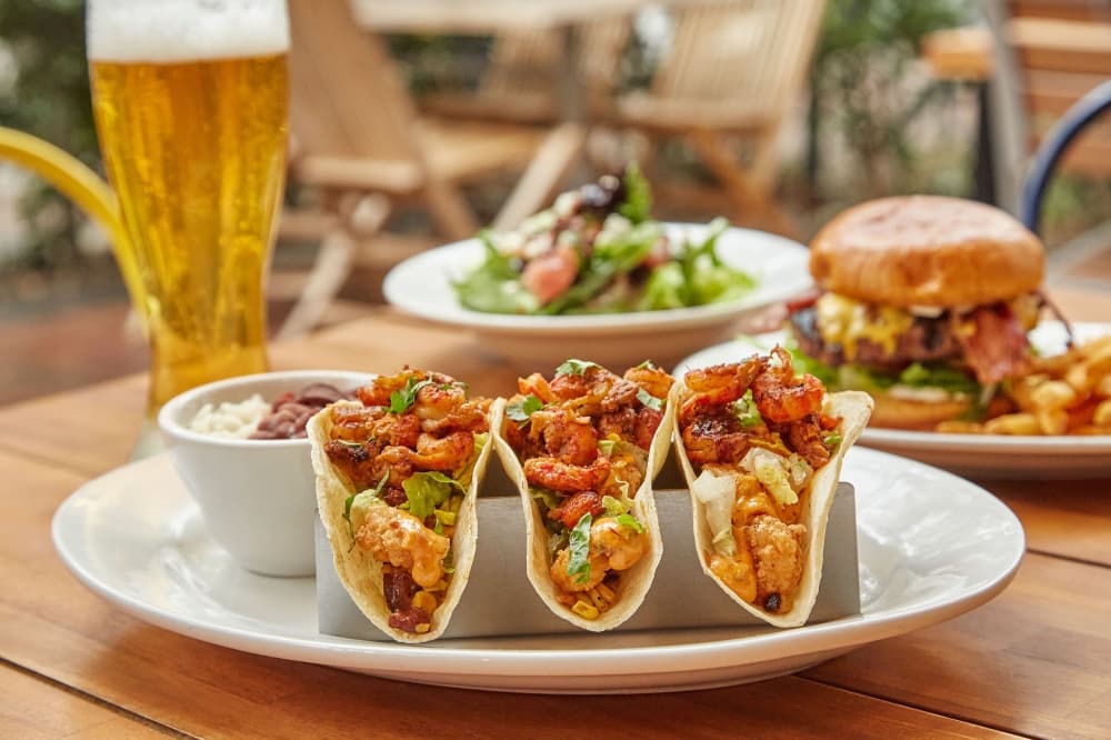 Three tacos