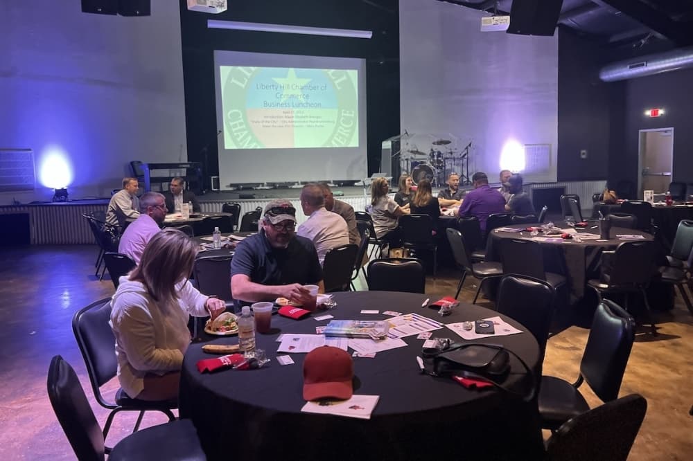 City administrator addresses future planning, growth at Liberty Hill Chamber luncheon