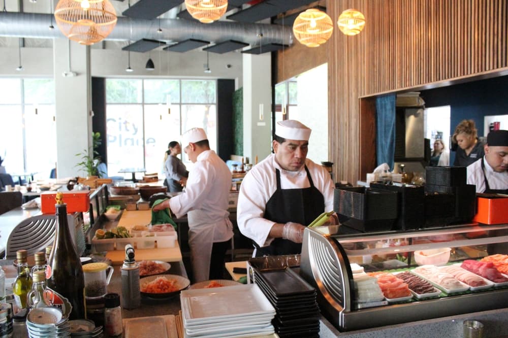 Sushi Rebel opened at City Place in October, and the restaurant serves a variety of sushi and Japanese cuisine. (Emily Lincke/Community Impact)