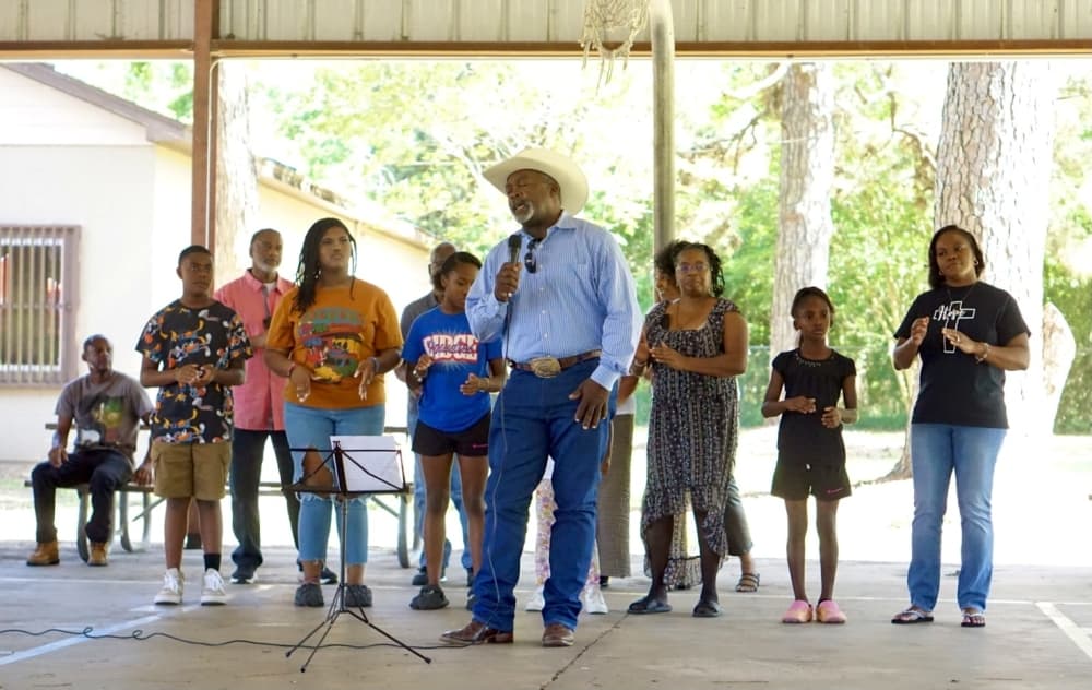 The Tamina Church of Christ choir performed gospel music at  the first Tamina Day celebration April 30.
