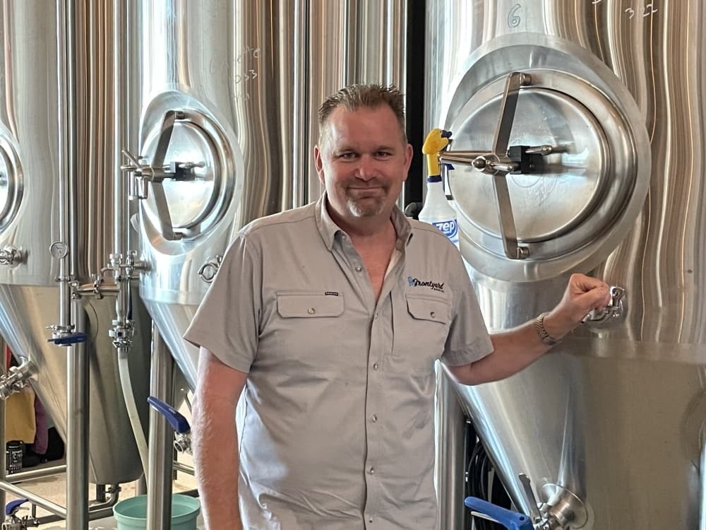 
Owner Chad Worner started making his beer at home before opening the brewery.