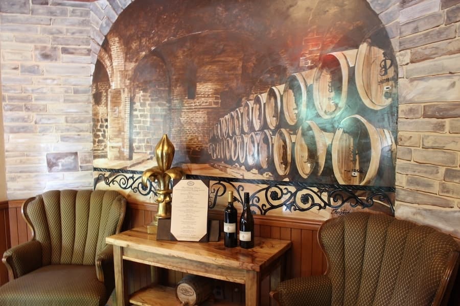 Palmer's Restaurant, Bar & Courtyard hosts wine pairing dinners on the first Tuesday of every month. (Amira Van Leeuwen/Community Impact)
