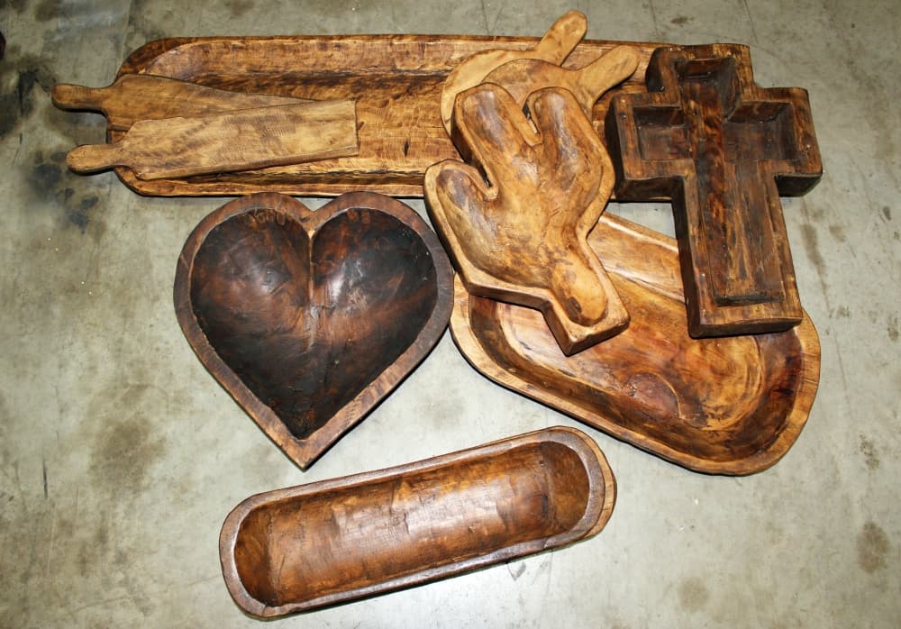 Home accessories made of wood