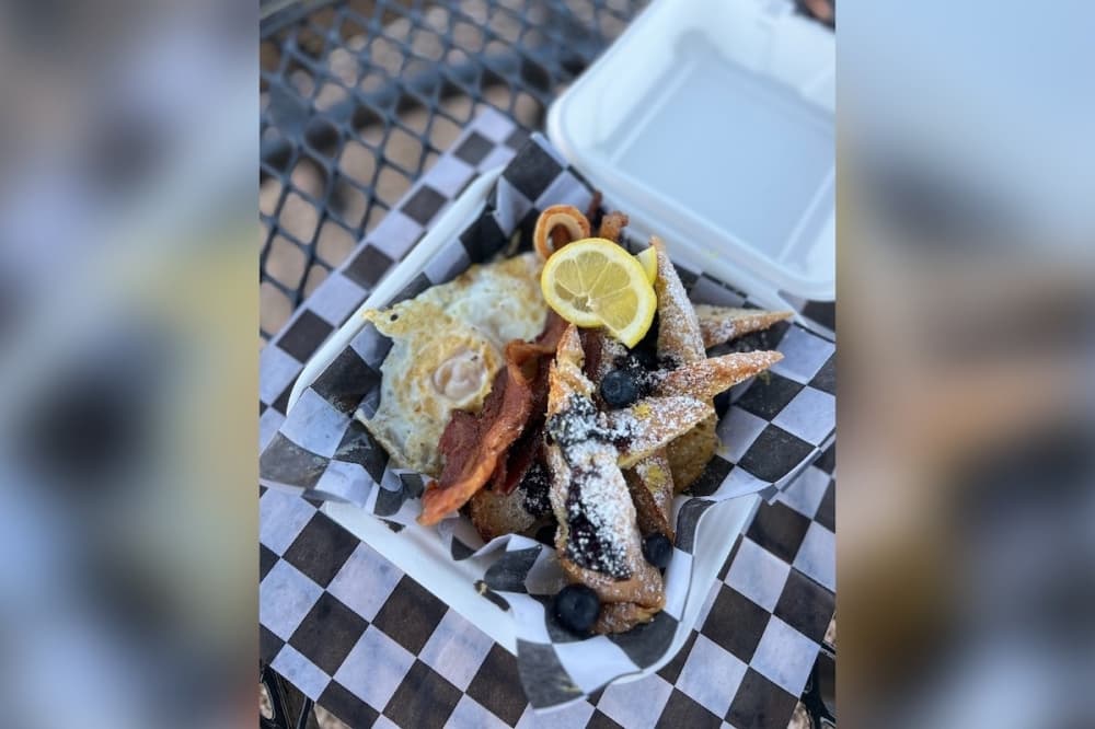 The lemon blueberry French toast ($10.95) is one of the daily breakfast specials at Libby's Lunchbox. (Zacharia Washington/Community Impact)