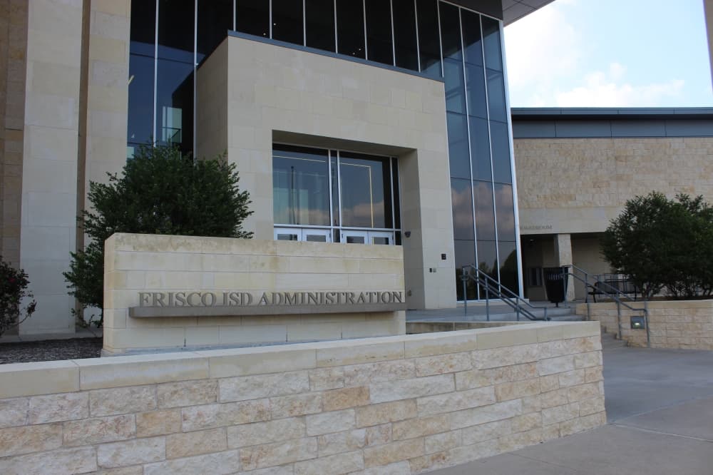 Frisco ISD Administration building sign