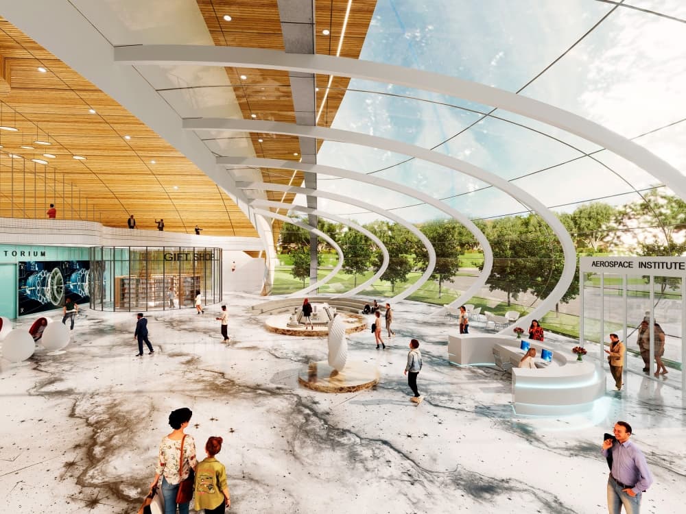 Rendering of the aerospace training institute
