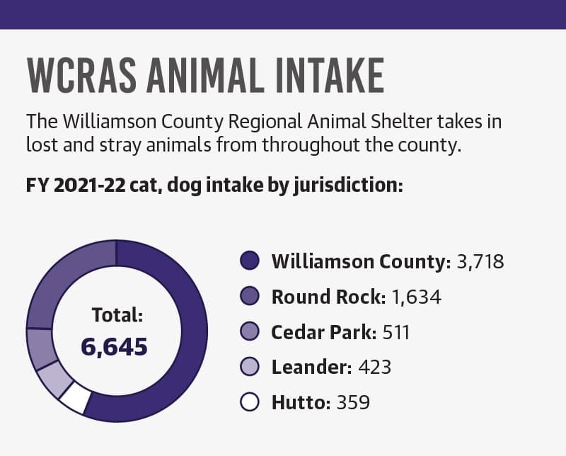 Source: Williamson County Regional Animal Shelter/Community Impact (Graphic by Community Impact staff)