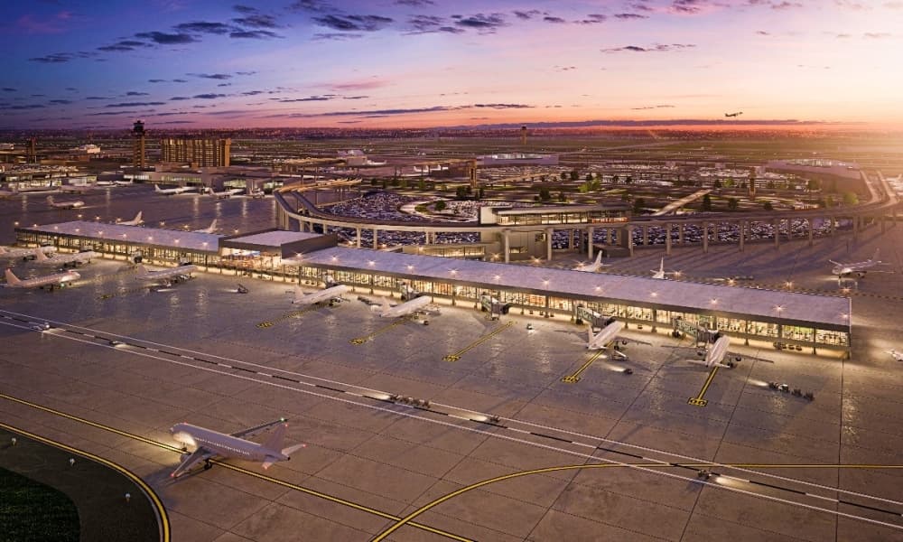 rendering of new airport terminal 