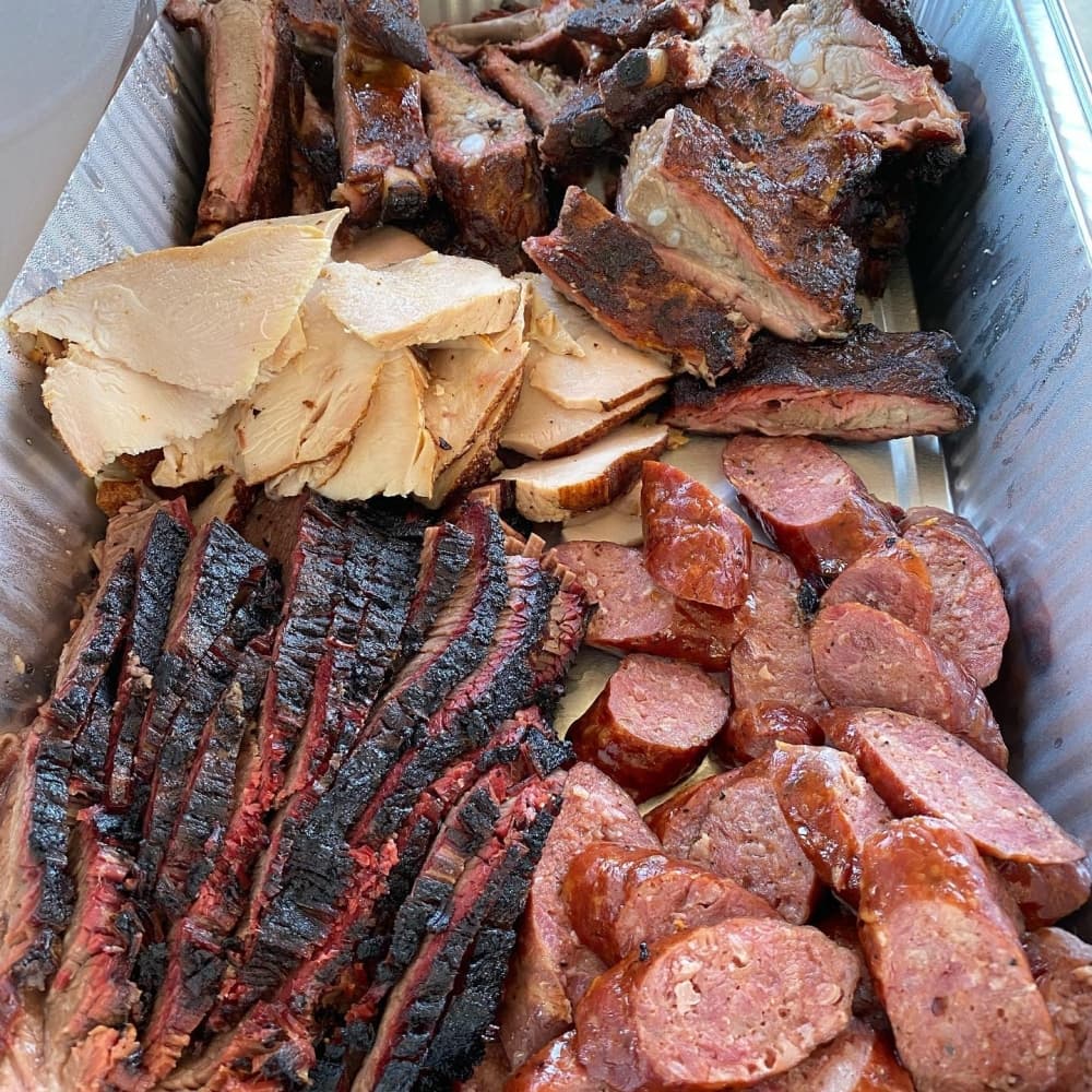 Plate of barbecue
