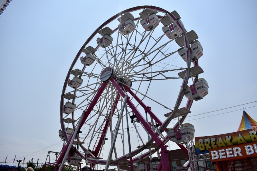 a large ferris wheel 