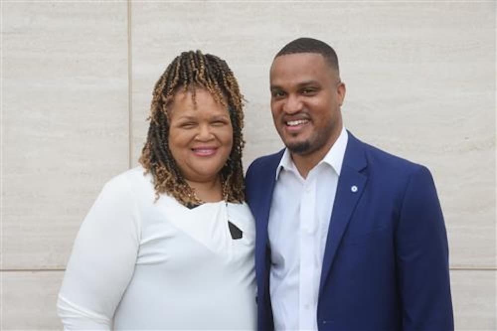Tyrell White and his mother