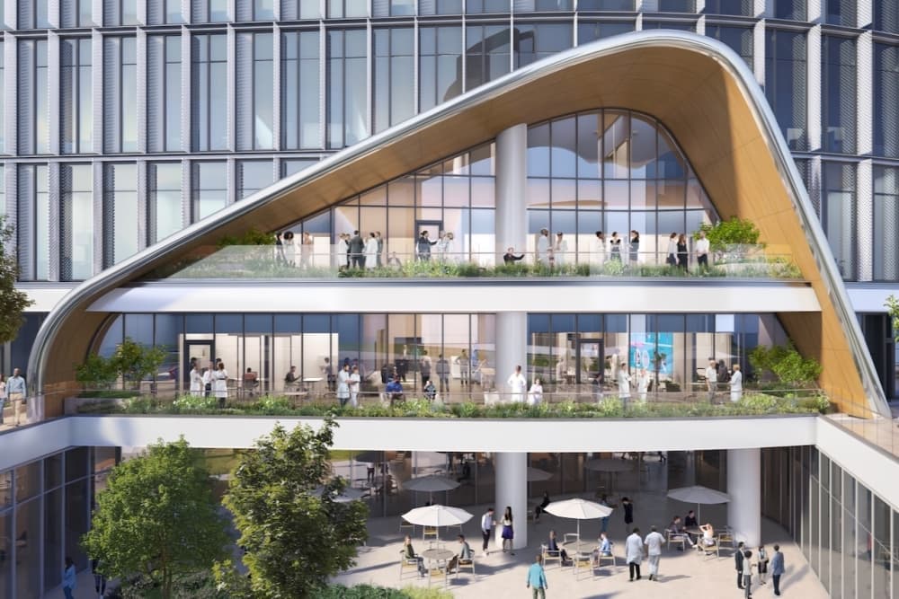 This is a picture of what the inside of the new tower will look like.