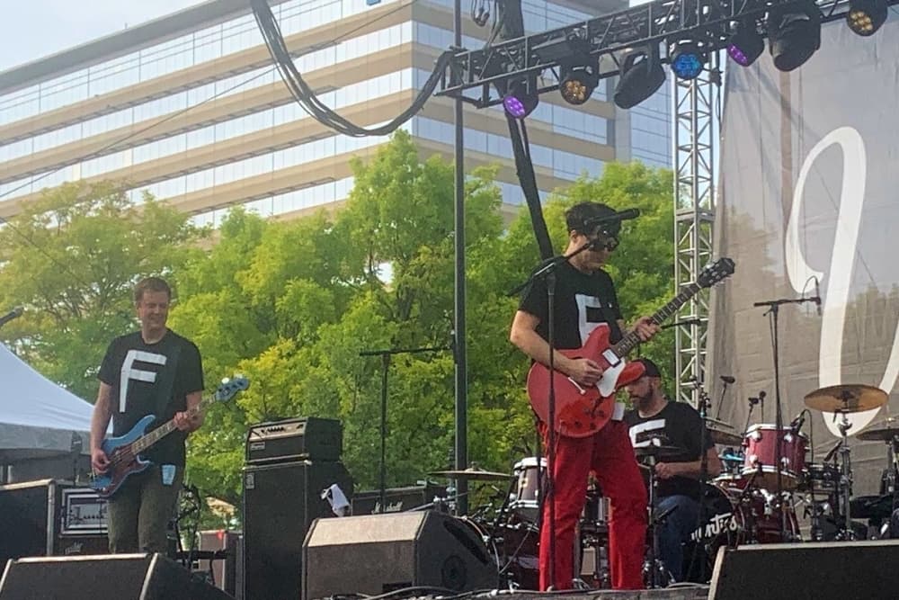The Clifffs on stage at the Wildflower festival