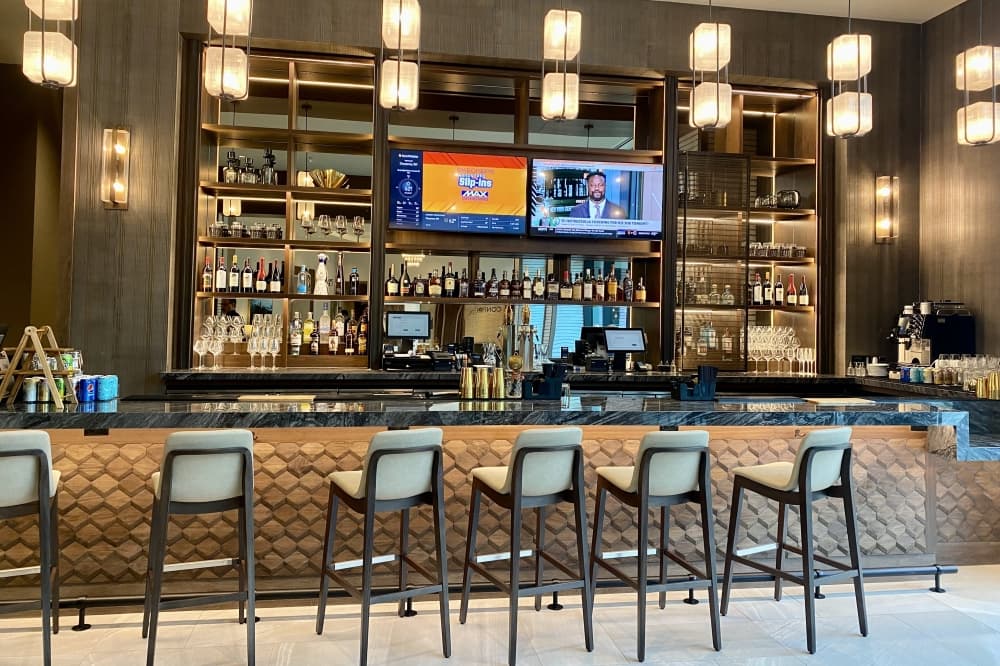 Hyatt Regency Conroe cocktail bar and lounge. 