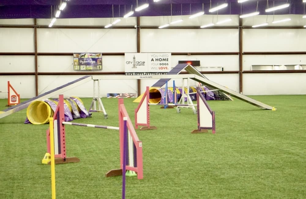 The two 18,000 square-foot agility training centers include turf and air conditioning. (Cassandra Jenkins/Community Impact)