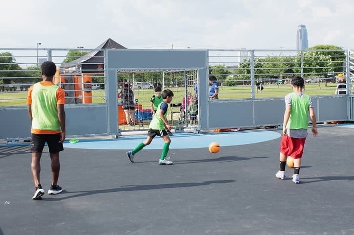 New soccer fields installed at Gulfton’s Burnett Bayland Park