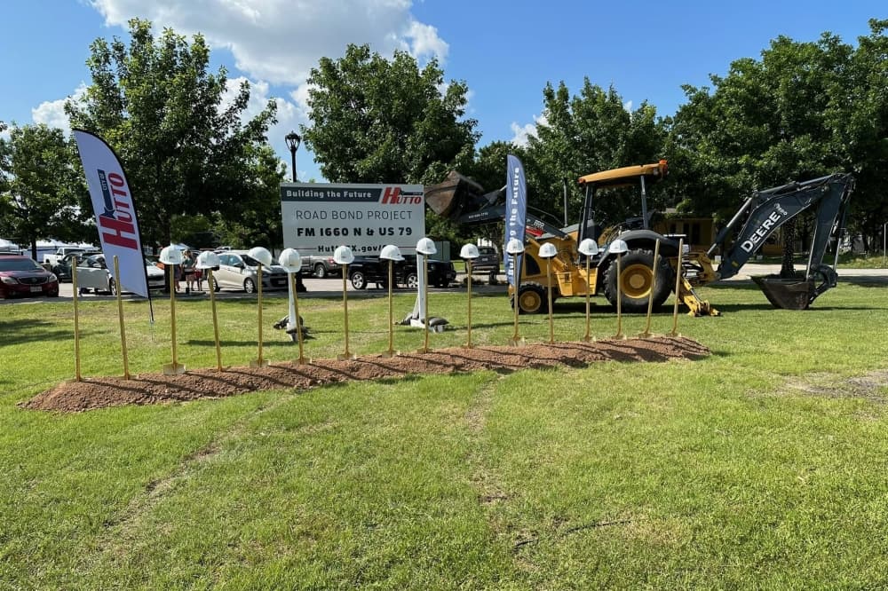 Hutto breaks ground on first in series of FM 1660 road projects